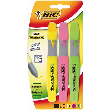 BIC Текстовиділ. асорті